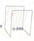Newton Pendulum Desk Toy For Home Office Decor Square Iron Balance Gadget That Makes Physics Fun Hands On Learning Tool
