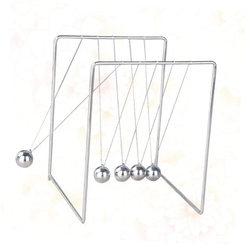 Newton Pendulum Desk Toy For Home Office Decor Square Iron Balance Gadget That Makes Physics Fun Hands On Learning Tool