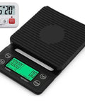 0.1g Precision Coffee Scale With 3 Kg Capacity Digital Kitchen Scale for accurate weighing and tare function, black display