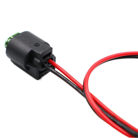 Straight Fire Coolant Temperature Sensor Connector Pin Plug Wiring Harness Pigtail For Chevy GMC Buick, close-up view of connector.