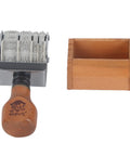 Smooth Operator Wooden Handle Roller Date Stamp Nifty Rubber Seal For DIY Craft Cards Planners And Scrapbooks Delivers Flawless Year Month Day Markings Every Time With Zero Hassle with wooden box.