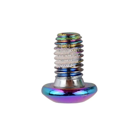 12Pcs M5x10mm Disc Brake Rotor Bolts For MTB Torx T25 Screws Rainbow Finish High Strength Alloy Steel Lightweight No Fuss Install Set Of 12