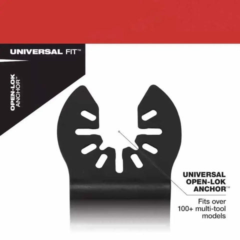20 Pc Titanium Enhanced Bi Metal Oscillating Multi Tool Blade Kit For 49 10 9920 Beefy Blades detail of universal fit anchor