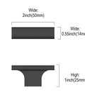 Dimensions of Matte Black Cabinet Knobs 20 Pack For Kitchen Cabinets Drawers And Dressers Zinc Hardware With Durable Sleek Handles
