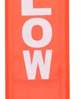 6ft Surface Marker Buoy SMB High Visibility Dive Signal Tube Durable Nylon TPU in orange with 'DIVER BELOW' text visible.