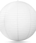 Jumbo White Paper Lantern 30 Inch Indoor Decor For Large Rooms Elegant Reusable Accordion Style Lighting Ideal For Parties And Events Ceiling Decor Showstopper Vibe Party Ready balloon-like design
