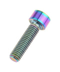 Epic Titanium Grade 5 M8 X30mm Hex Allen Socket Head Cap Screws Pack Of Four with rainbow anodized finish