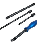 5 Piece Wire Insertion Tool Set With Smooth Angled Tubes For Tight Spaces No Fuss Cable Loom Kit With Screwdriver Handle Attachment For Directing Wires Through Obstacles Without Damaging Sheath, 5 black tubes