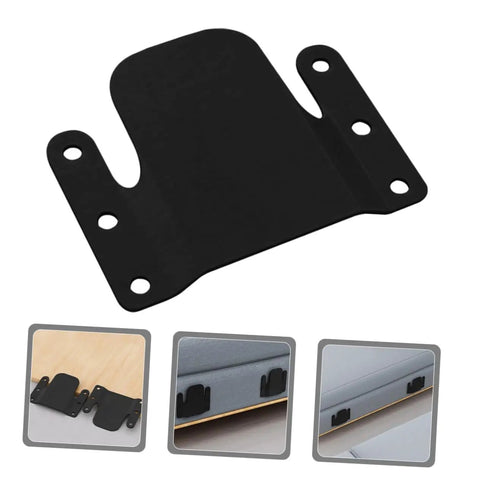 Heavy Duty 4 Piece Iron Sectional Sofa Connectors, No Sweat Install Couch Joint Brackets, Durable Furniture Hardware That Snaps Into Place For All Day Lounge Comfort