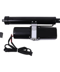 Side view: Holdwell 12V electric linear actuator, 10-inch stroke, black metal housing, 2300 lb capacity.