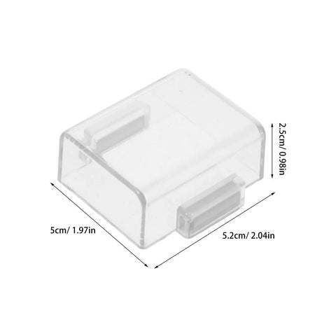 Dustproof Plastic Push Button Switch Cover Protector For Industrial Control Panels And Outdoor Equipment With Ergonomic Opening Quick Access Safety Guard Built To Last For Smooth Operation And Emergency Use clear plastic 5.2x5x2.5cm