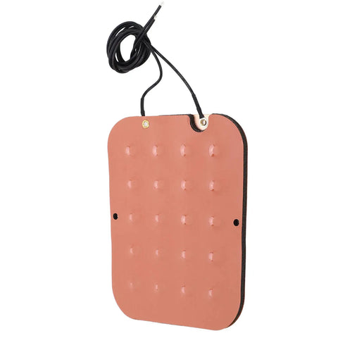 Seat Belt Warning Sensor Pad 50V Thin Film Pressure Sensor for Cars, High Accuracy ABS Force Sensor, Auto Interior Belt Reminder Pad with Single Resistor Design for Reliable Passenger Safety, pink thin-film pad with cable