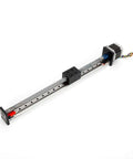 Top Tier Electric Cnc Linear Motion Table Slide Stage Actuator Featuring Hella Precise Movement Plug And Play Setup For Nema23 Motor 24V Shop Rigs Under Six Hundred Mm Travel Distance - Aluminum rail with actuator.