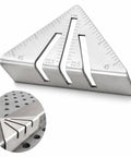 Heavy-Duty Welding Angle Square Stainless Steel Multi-Angle Layout Tool 8 Inch Pro-Grade With 22.5 Degree, 45 Degree, 90 Degree Ruler