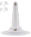 Slick LED Recessed Retrofit Light Delivers A No Sweat Install And Straight Threads Into Standard 4 5 Or 6 Inch Housing Can With A Snappy Telescoping Arm And Five Adjustable CCT Levels For Crisp Ceiling Glow Pack Of Four, featuring adjustable CCT levels and a white finish.