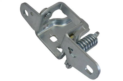 Premium Door Hinge Lower And Upper Set For Front Left Driver Side showing detailed upper hinge with spring, steel construction.