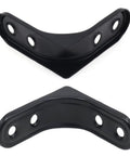 Badass Heavy Duty L Brackets With Full Screw Kit, Top Quality Black Coated Steel For Shelves And Cabinetry, 2 Inch Size, close-up of black steel brackets.