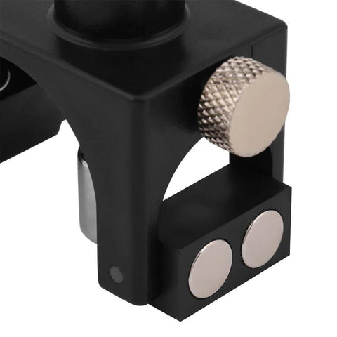 Close-up of the Magnetic Planer Blade Setting Jigs Set 2 Pieces Quick Gauge Setter for Woodworking Tools, showing durable metal construction.