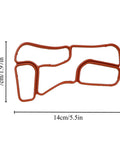 Engine Oil Filter Housing Gasket Set 2721840080 2721840280 for Mercedes Benz M272 14cm x 7cm gasket dimensions