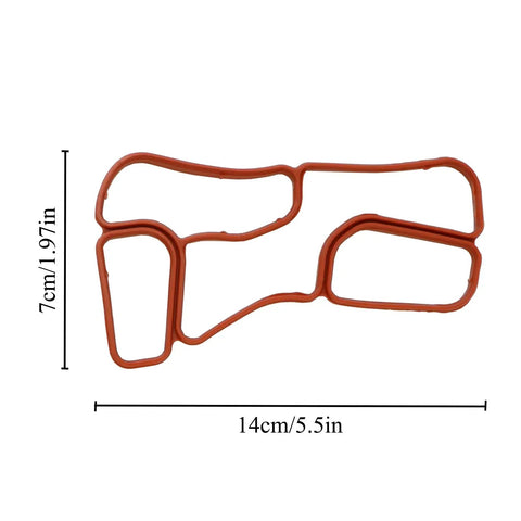 Engine Oil Filter Housing Gasket Set 2721840080 2721840280 for Mercedes Benz M272 14cm x 7cm gasket dimensions