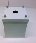 Industrial Control Panel Enclosure E1pbxm Spl Ready To Rock with top three quarters inch hole, front view