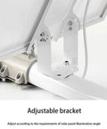 Adjustable bracket for Solar Powered Led Floodlight With Remote And Adjustable Bracket Delivers Kickass Outdoor Security Glow.