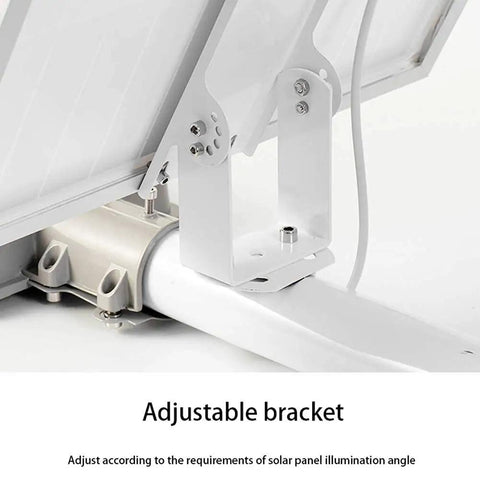 Adjustable bracket for Solar Powered Led Floodlight With Remote And Adjustable Bracket Delivers Kickass Outdoor Security Glow.