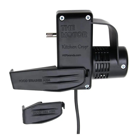 Heavy Duty Motor For Food Strainer And Grain Mill With All Metal Gears Tool Free Attachment Includes Two Attachment Arms Fits VKP250 Strainer VKP1248 Grain Mill And VKP1024 Grain Mill Low Speed High Torque with two attachment arms