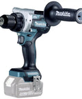 Badass 18V Brushless Drill Driver Boasting Killer Torque And A Slick Compact Frame With 21 Clutch Settings Plus Dual Speed Switches For Serious Trade Jobs Ahead, featuring a comfortable grip and metal gears.