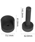 Must-Have Rear Axle Beam Iron Sleeve Removal Tool For Toyota! black iron extractor, 145.3mm long, 73.1mm wide