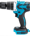 Rock Solid Badass Brushless Hammer Drill Cordless Impact Screwdriver side view showcasing keyless chuck and grip.