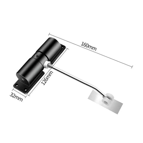 Blue Stainless Steel Silent Spring Door Closer Hardware With Adjustable Auto Close And Quiet Smooth Operation For Doors And Cabinets
