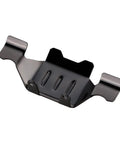 Beefed Up Skid Plate And Chassis Armor Front And Rear Axle Protectors Stainless Steel For One Eighteenth Scale TRX4M RC Crawler Upgrade 14g Gunmetal Finish