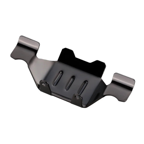 Beefed Up Skid Plate And Chassis Armor Front And Rear Axle Protectors Stainless Steel For One Eighteenth Scale TRX4M RC Crawler Upgrade 14g Gunmetal Finish
