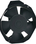 Heavy Duty Aluminum Frame AC Cooling Fan 115V 32W 2700 To 3200 RPM Industrial Machine Tool Fan With Sleeved Bearing Quiet Operation And High Airflow 176.5 CFM To 212 CFM For Reliable Equipment Cooling, 172x150x38 mm black fan