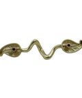 Gold leaf-shaped handle from Go-To Gold Leaf Drawer Pulls 4 Pack With 4.72 Inch Length And 3 Inch Center-To-Center Hole