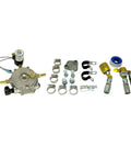 Partial Propane Conversion Kit For Universal Forklifts With 12V DC Hose Fittings And Regulator Hose Set on white background