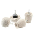 4 Piece Contour Buff Set For Drill Driver Hex Shaft With Mushroom And Taper Buffs For Polishing Crevices Edges Holes And Tight Contours Pro Grade