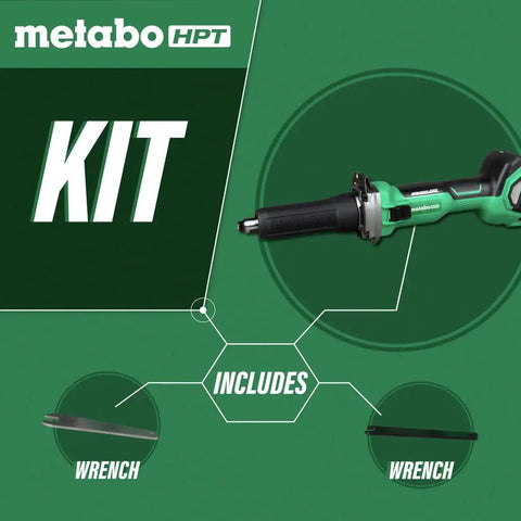 18V MultiVolt Cordless Die Grinder Tool Only No Battery With 2 Inch Wheel includes wrench, variable speed slide switch