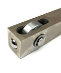 RHKING mini lathe burnishing tool, metal gray block with side wheel and adjustment knob