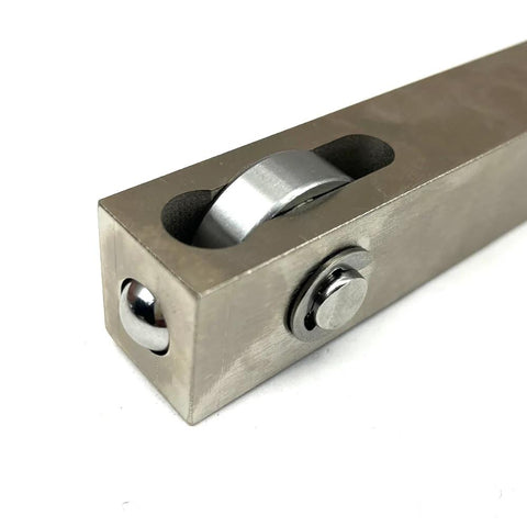 RHKING mini lathe burnishing tool, metal gray block with side wheel and adjustment knob