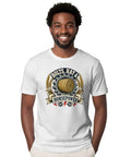 Men's Vintage Hay Horsepower T-Shirt Featuring Soft 100% Cotton Fabric With Distressed Farm Garage Badge Graphic Perfect For Working In The Barn Or Hanging Out At The Shop On Weekend Vibes.