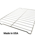 Angle view of Oven Rack Replacement W10256908 For Whirlpool Maytag KitchenAid Kenmore Amana And More, heavy duty stainless steel