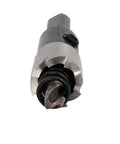 Close-up of 13mm Hole Saw Kit With 68mm Overall Length Pro Grade HSS Cutter, Spring Loaded Twist Drill Bits, and 8mm Shank