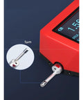Close-up of Heavy Duty Handheld Surface Roughness Tester And Profilometer, showing sensor tip and display.