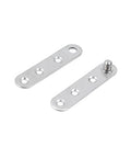 Bulletproof Four Pack Concealed Cabinet Hinges Yield Slick Pivot Door Swing Heavy Duty Stainless Steel Resists Rust Thoroughly Comes With Complete Screw Kit For Dead Straight Diy Fixes, stainless steel plates with fastening holes.