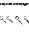 Compatible key types for Heavy Duty Key Duplicator Cutting Machine For 110V Metal Keys Pro Grade Copying And Cloning