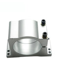 Heavy Duty CNC Spindle Motor Clamp Bracket for Precision Machining with Solid Steel Build, front view showcasing secure construction.