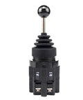 30mm Rod End Bearing Kit With Monolever 4 Way Joystick Switches Featuring Self Locking Latching Reset Momentary Toggle Cross Rocker 4NO For Rugged Heavy Duty High Load Capacity Applications, black joystick switch