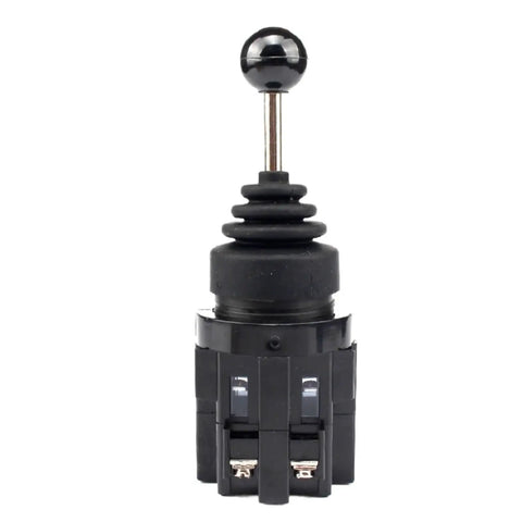 30mm Rod End Bearing Kit With Monolever 4 Way Joystick Switches Featuring Self Locking Latching Reset Momentary Toggle Cross Rocker 4NO For Rugged Heavy Duty High Load Capacity Applications, black joystick switch